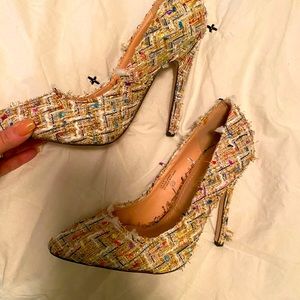 COPY - Tweed, Multi-colored Heels